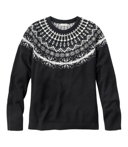 Women's Classic Cashmere Sweater, Crewneck Fair Isle / L.L.Bean
