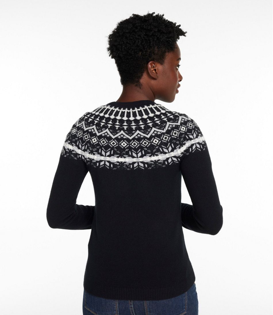 Women's Classic Cashmere Sweater, Crewneck Fair Isle / L.L.Bean