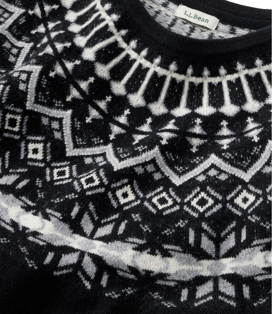 Women's Classic Cashmere Sweater, Crewneck Fair Isle / L.L.Bean