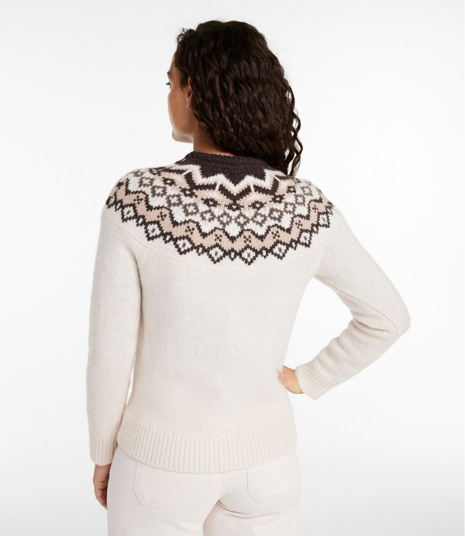 Women's Bean's Classic Ragg Wool Sweater, Crewneck Fair Isle / L.L.Bean