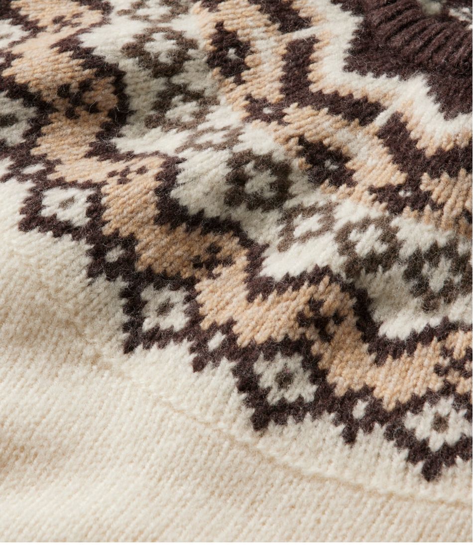Women's Bean's Classic Ragg Wool Sweater, Crewneck Fair Isle / L.L.Bean
