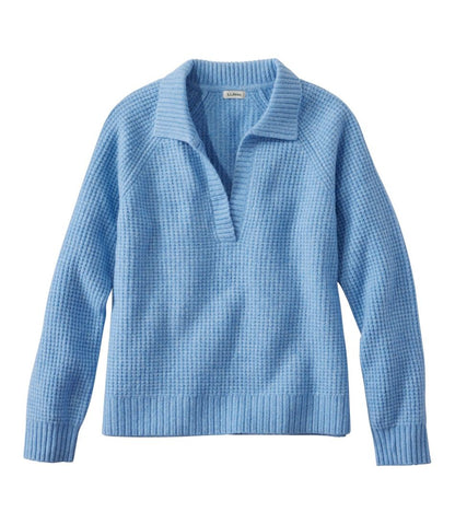 Women's SuperSoft Waffle Sweater, Polo / L.L.Bean