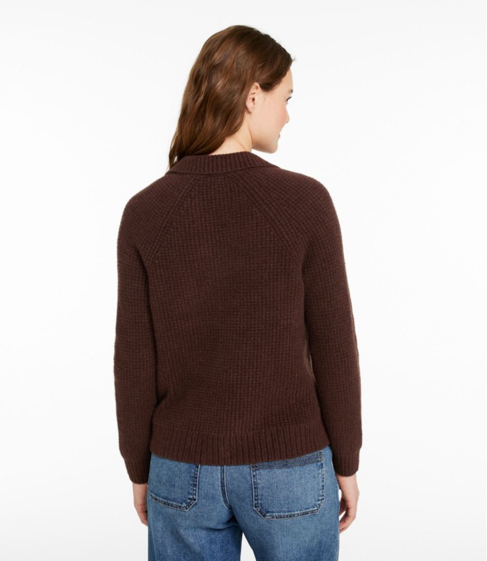 Women's SuperSoft Waffle Sweater, Polo / L.L.Bean