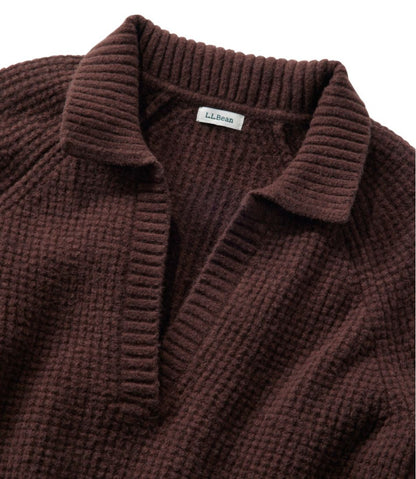 Women's SuperSoft Waffle Sweater, Polo / L.L.Bean