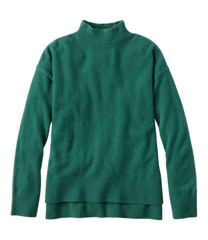Women's Classic Cashmere Sweater, Relaxed Mockneck / L.L.Bean