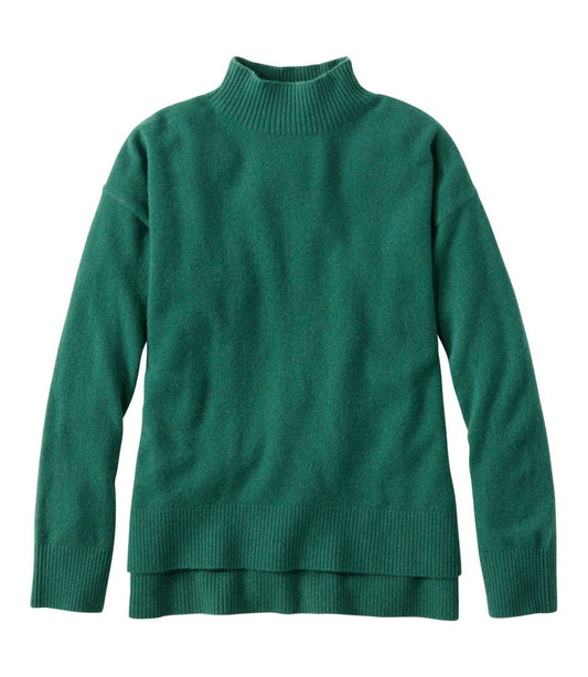 Women's Classic Cashmere Sweater, Relaxed Mockneck / L.L.Bean