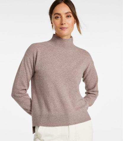 Women's Classic Cashmere Sweater, Relaxed Mockneck / L.L.Bean