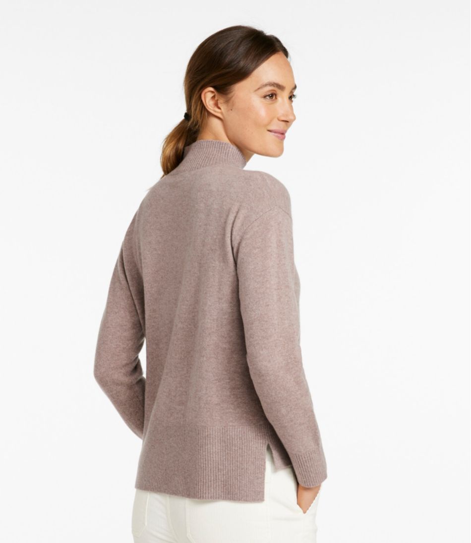 Women's Classic Cashmere Sweater, Relaxed Mockneck / L.L.Bean