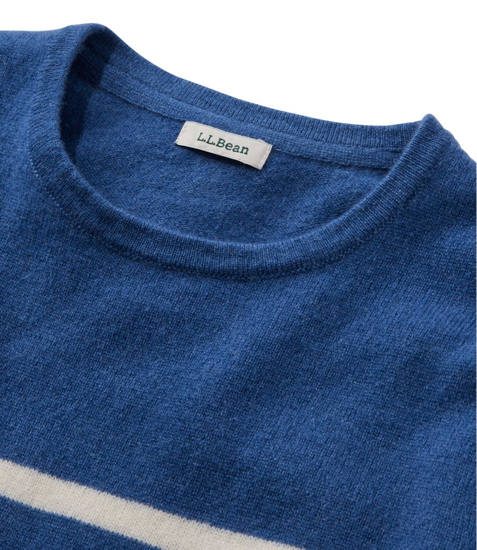 Women's Classic Cashmere Sweater, Crewneck Stripe / L.L.Bean