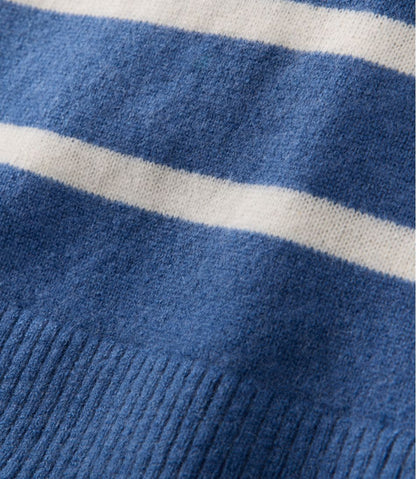 Women's Classic Cashmere Sweater, Crewneck Stripe / L.L.Bean