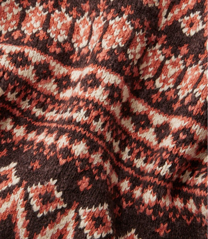 Women's Cotton Ragg Sweater, Open Cardigan Fair Isle / L.L.Bean