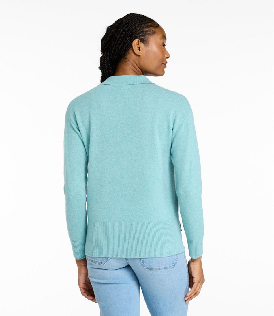 Women's Classic Cashmere Sweater, Relaxed Polo / L.L.Bean