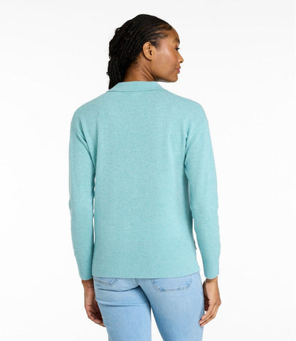 Women's Classic Cashmere Sweater, Relaxed Polo / L.L.Bean