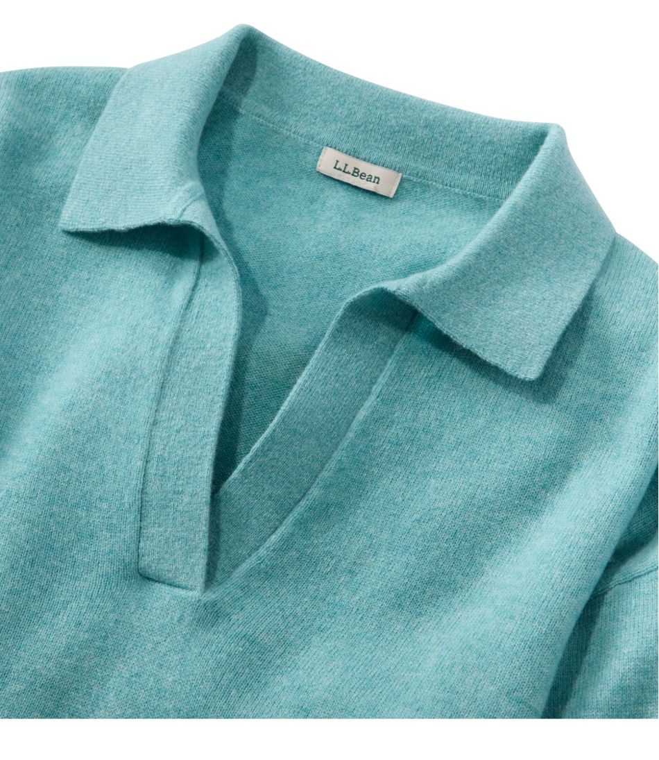 Women's Classic Cashmere Sweater, Relaxed Polo / L.L.Bean
