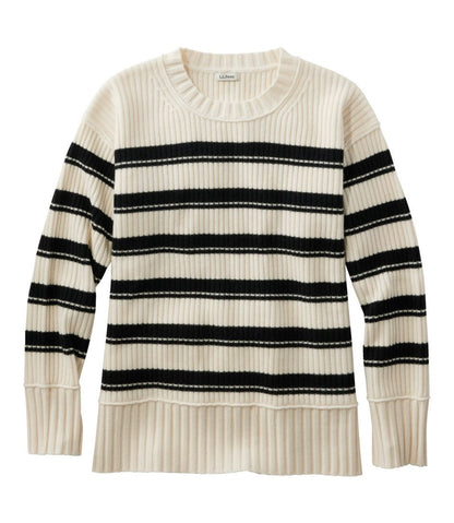 Women's Heritage Heirloom Wool/Cashmere Sweater, Crewneck Stripe / L.L.Bean