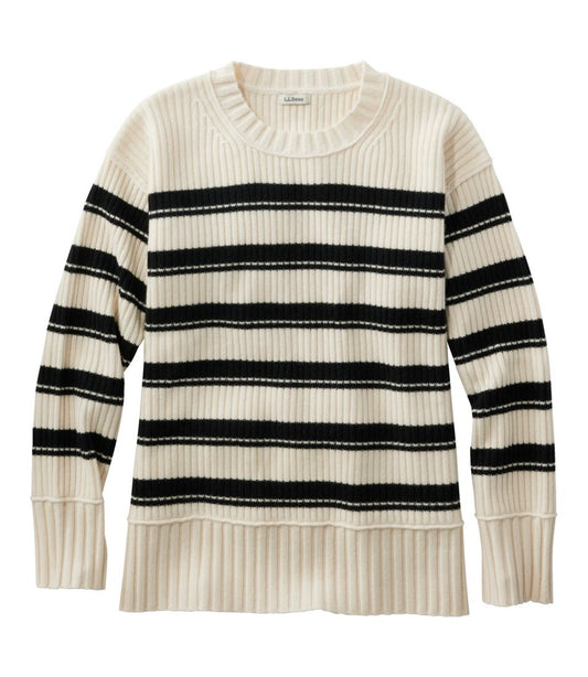 Women's Heritage Heirloom Wool/Cashmere Sweater, Crewneck Stripe / L.L.Bean