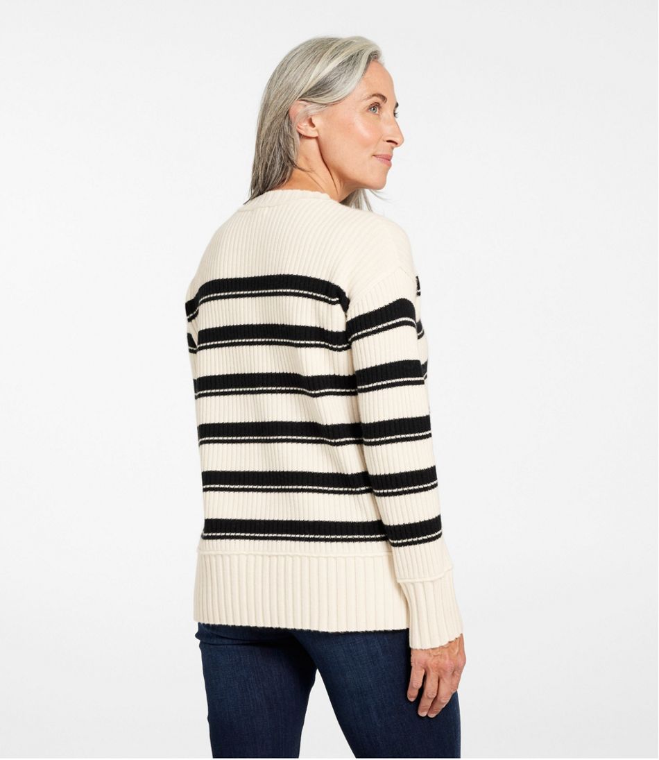 Women's Heritage Heirloom Wool/Cashmere Sweater, Crewneck Stripe / L.L.Bean