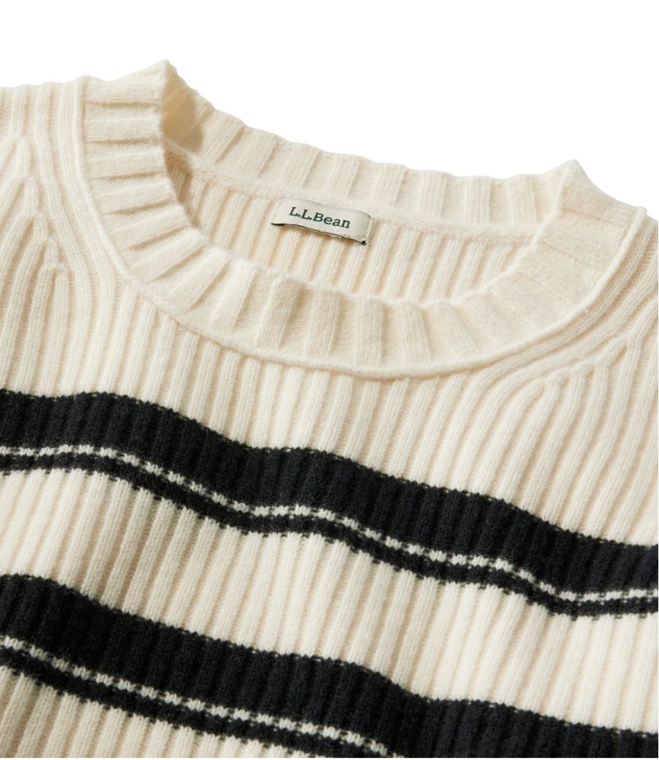 Women's Heritage Heirloom Wool/Cashmere Sweater, Crewneck Stripe / L.L.Bean