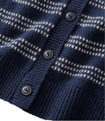 Women's Bean's Classic Ragg Wool Sweater, Button-Front Cardigan Novelty / L.L.Bean