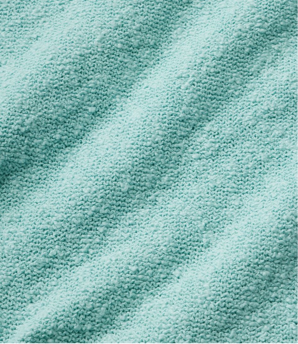 Women's Midweight Cotton Slub Sweater, Henley Short-Sleeve / L.L.Bean