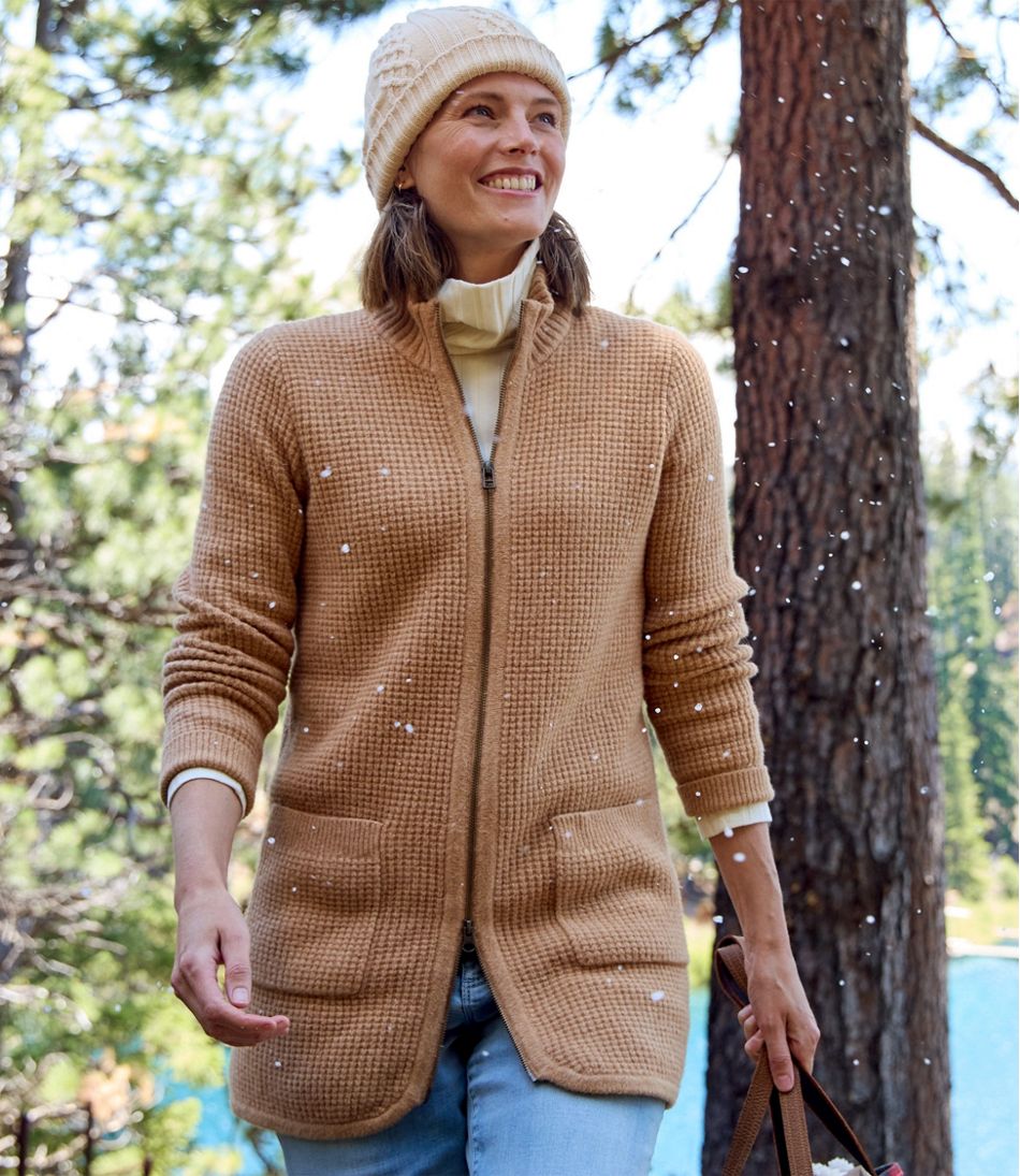Women's SuperSoft Waffle Sweater, Coatigan / L.L.Bean