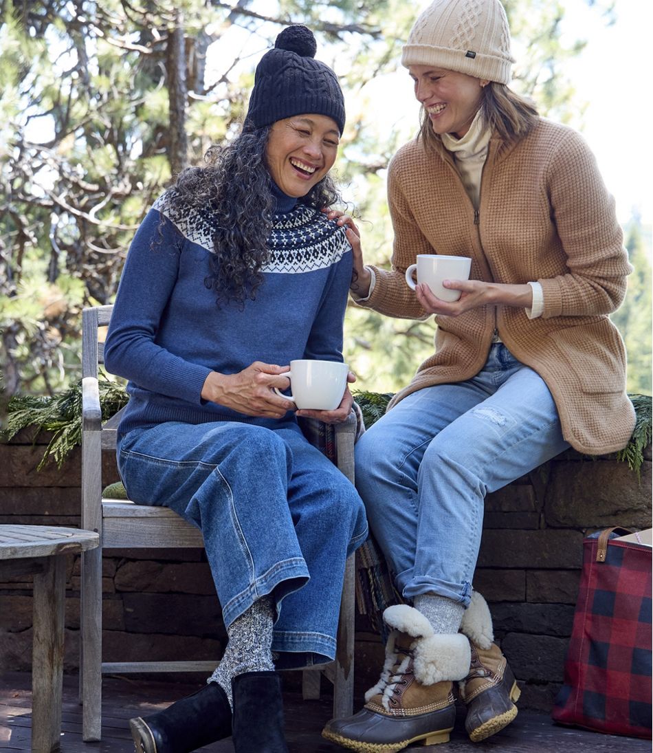 Women's SuperSoft Waffle Sweater, Coatigan / L.L.Bean