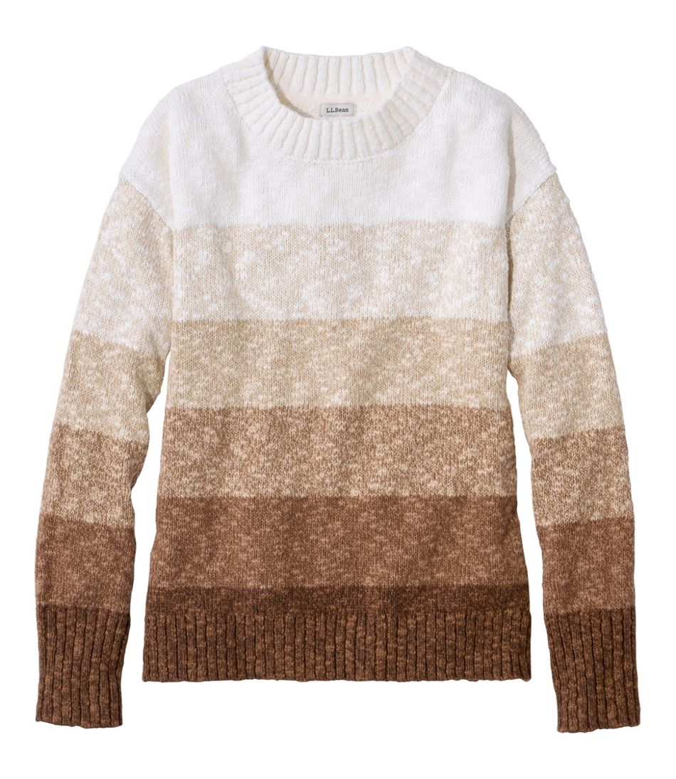 Women's Cotton Ragg Sweater, Crewneck Stripe / L.L.Bean