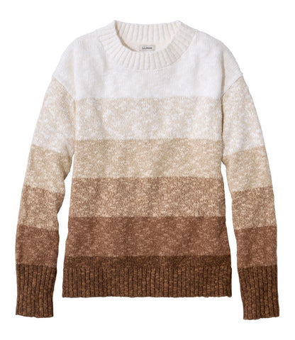 Women's Cotton Ragg Sweater, Crewneck Stripe / L.L.Bean