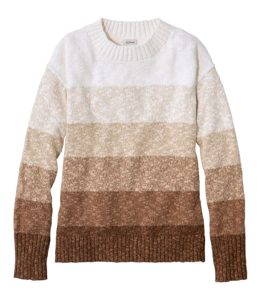 Women's Cotton Ragg Sweater, Crewneck Stripe / L.L.Bean