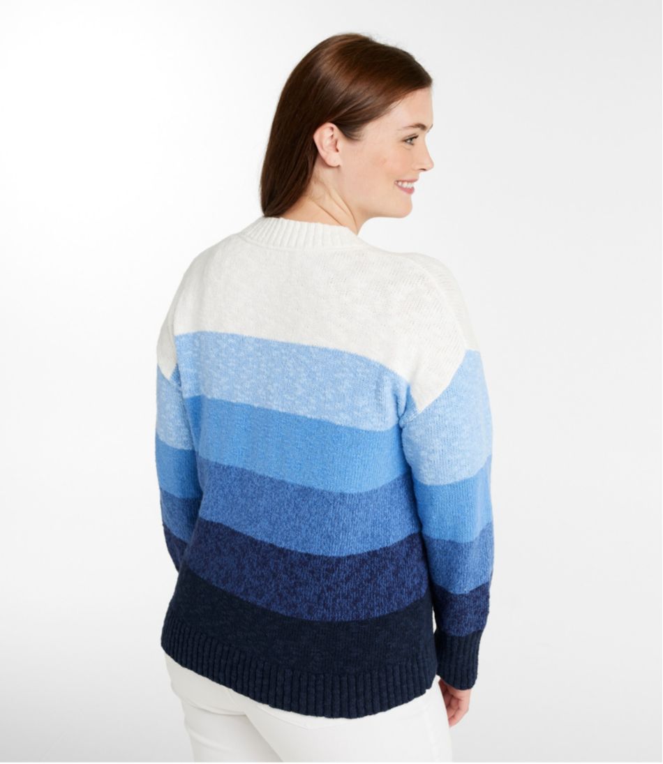 Women's Cotton Ragg Sweater, Crewneck Stripe / L.L.Bean