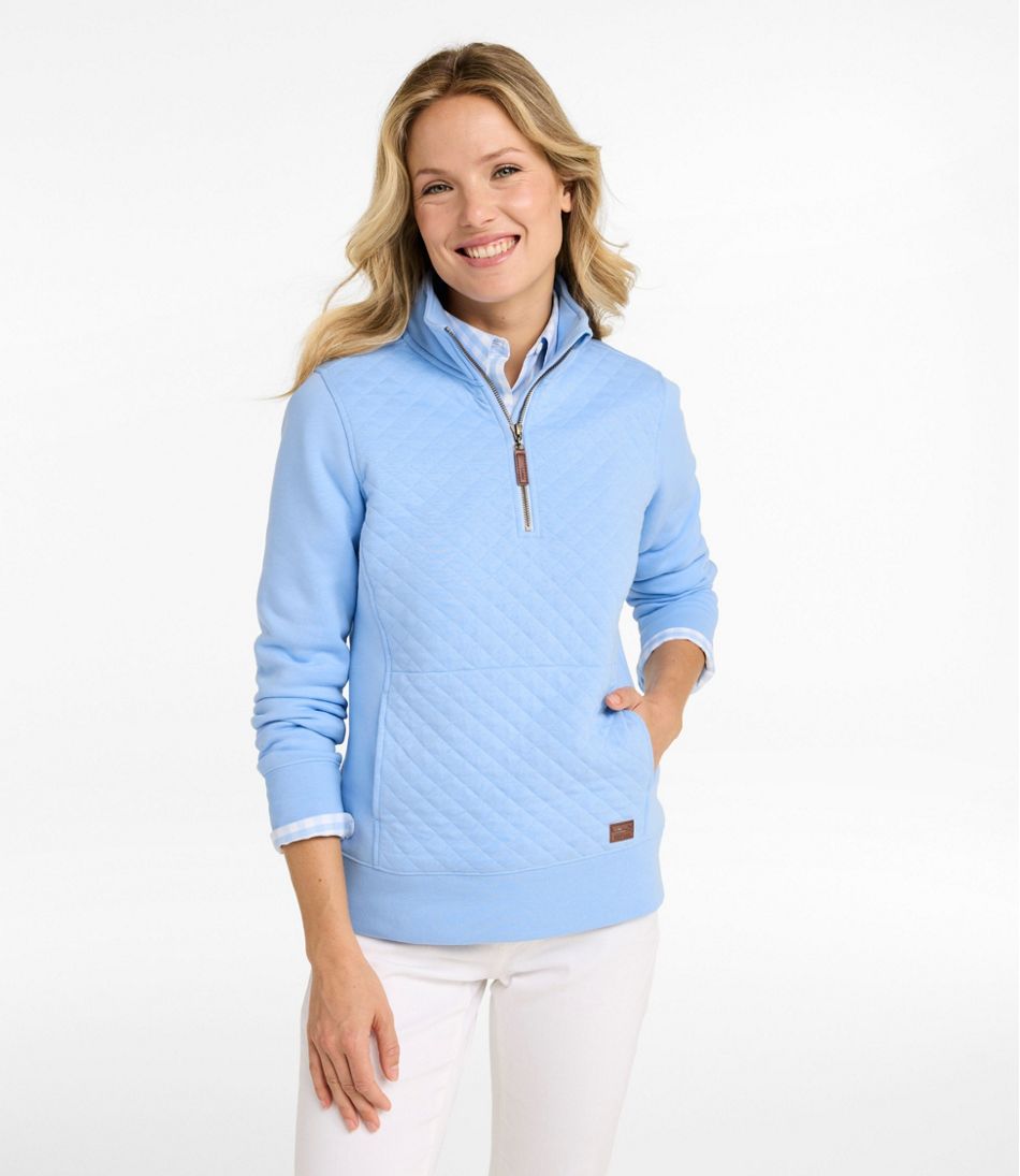 Women's Quilted Quarter-Zip Pullover / L.L.Bean