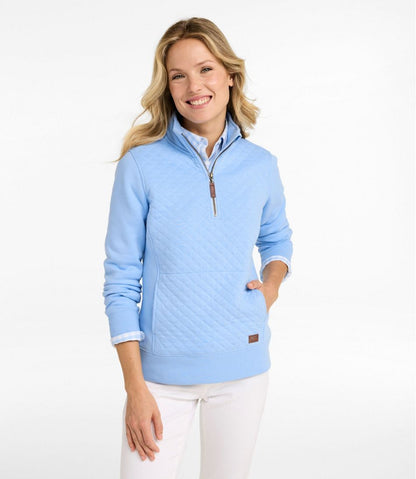 Women's Quilted Quarter-Zip Pullover / L.L.Bean