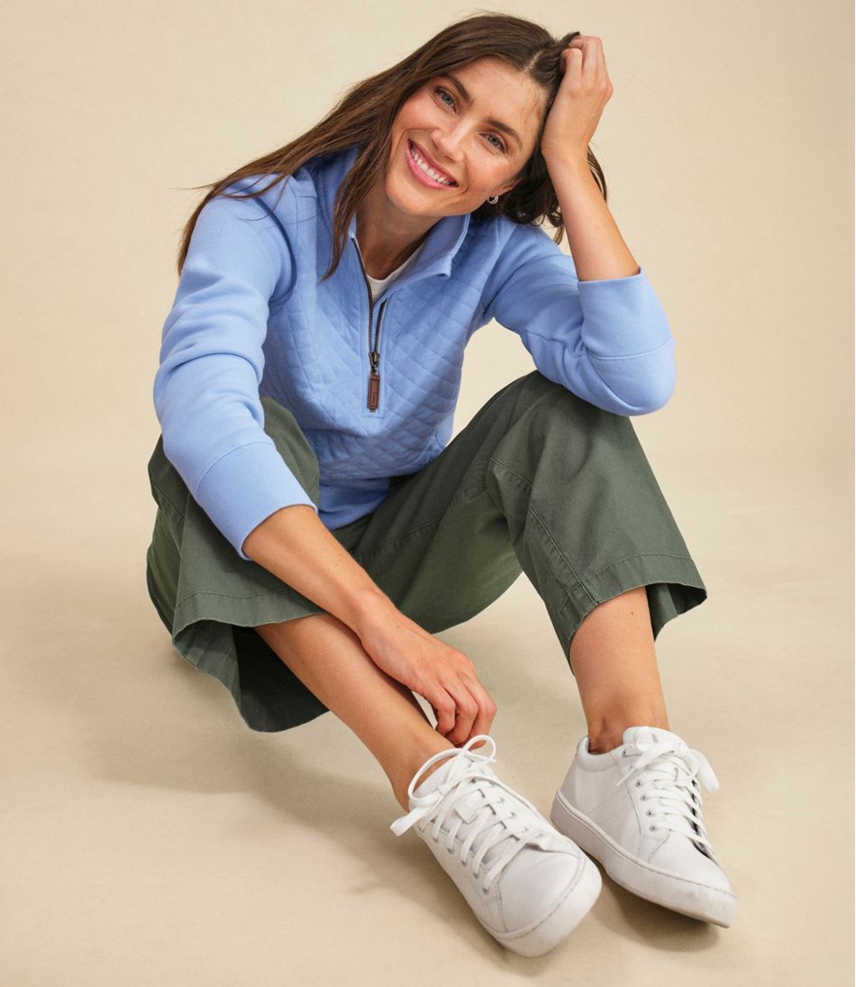Women's Quilted Quarter-Zip Pullover / L.L.Bean