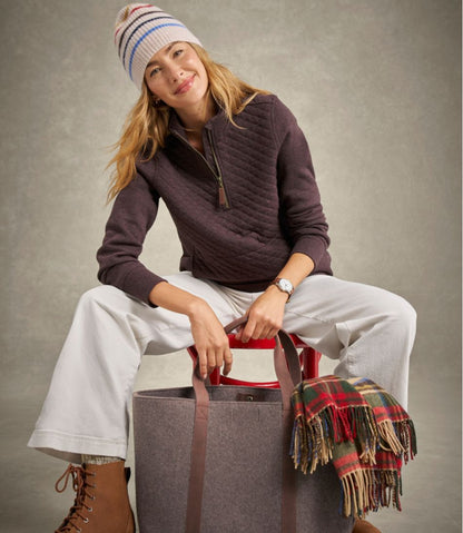 Women's Quilted Quarter-Zip Pullover / L.L.Bean