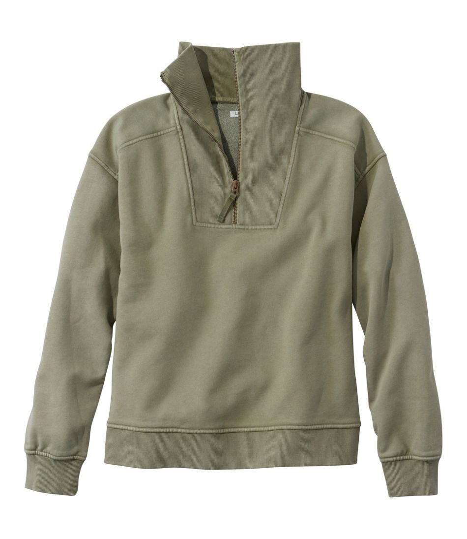Women's Sunwashed Sweats, Quarter-Zip / L.L.Bean