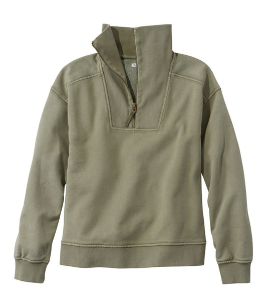 Women's Sunwashed Sweats, Quarter-Zip / L.L.Bean