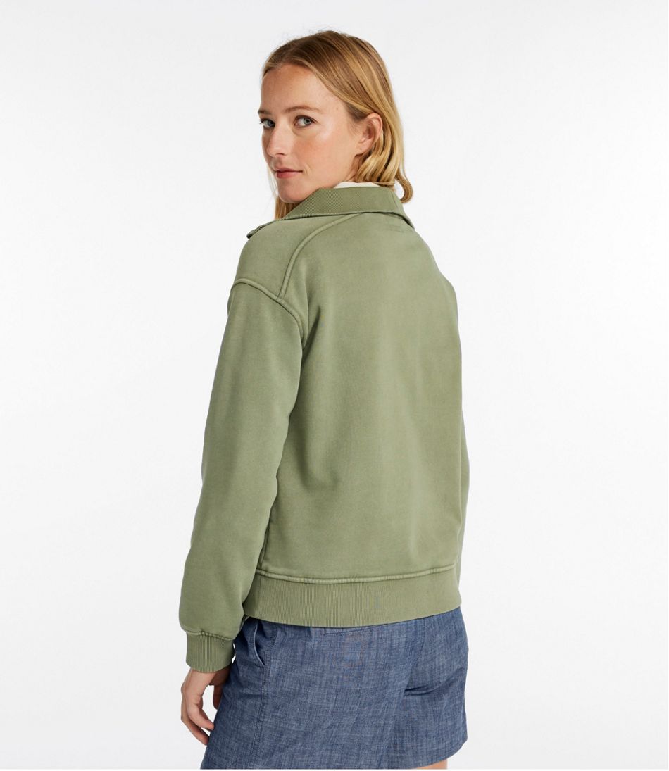 Women's Sunwashed Sweats, Quarter-Zip / L.L.Bean