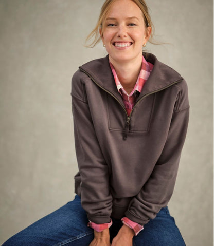 Women's Sunwashed Sweats, Quarter-Zip / L.L.Bean