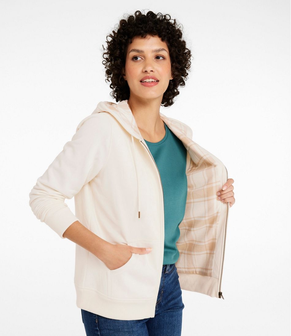 Women's 1912 Sweatshirt, Flannel-Lined Hoodie / L.L.Bean