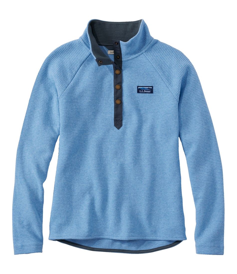 Women's Lakewashed Double-Knit Quarter-Snap / L.L.Bean
