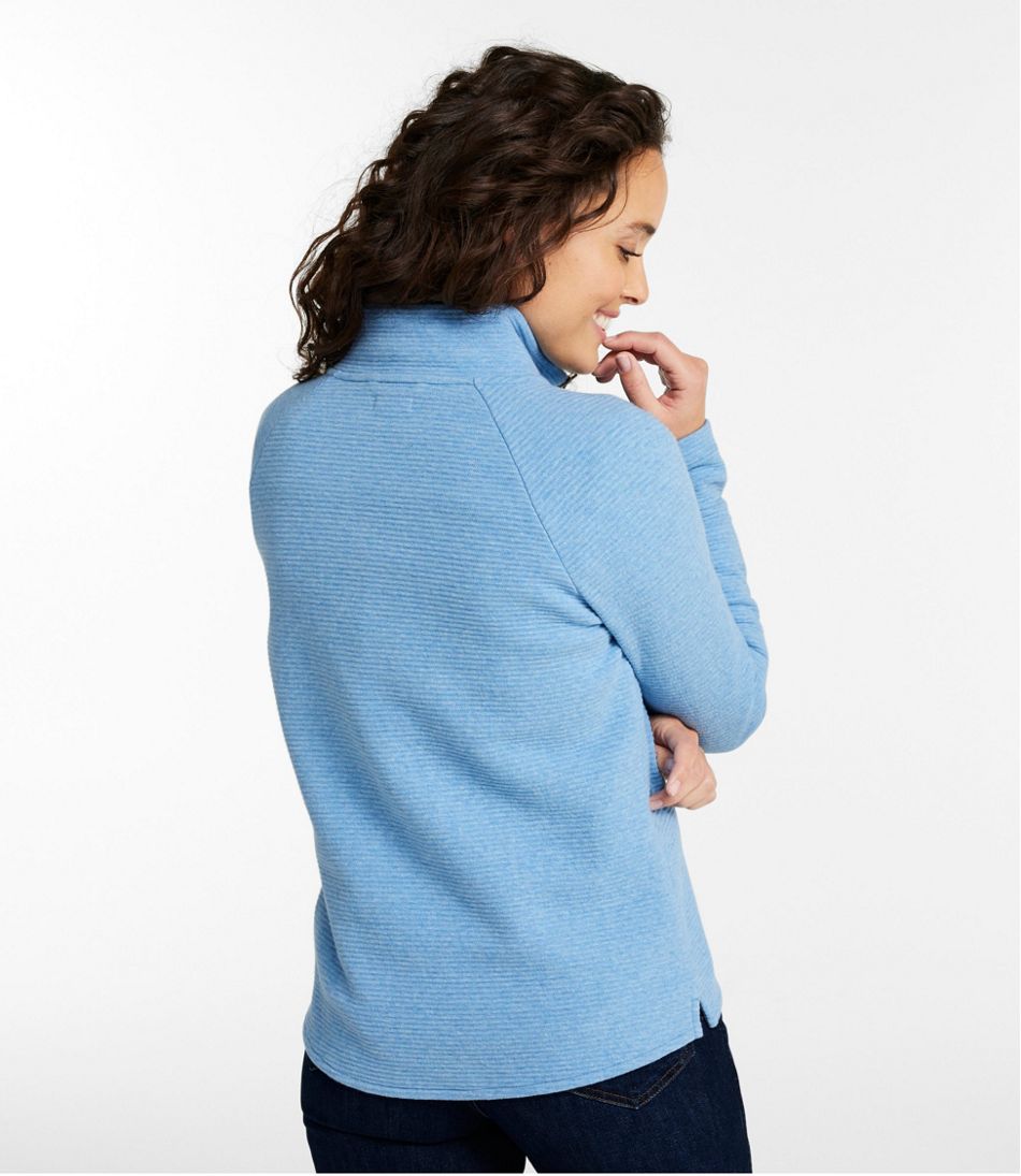 Women's Lakewashed Double-Knit Quarter-Snap / L.L.Bean