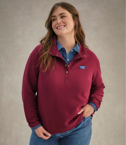 Women's Lakewashed Double-Knit Quarter-Snap / L.L.Bean