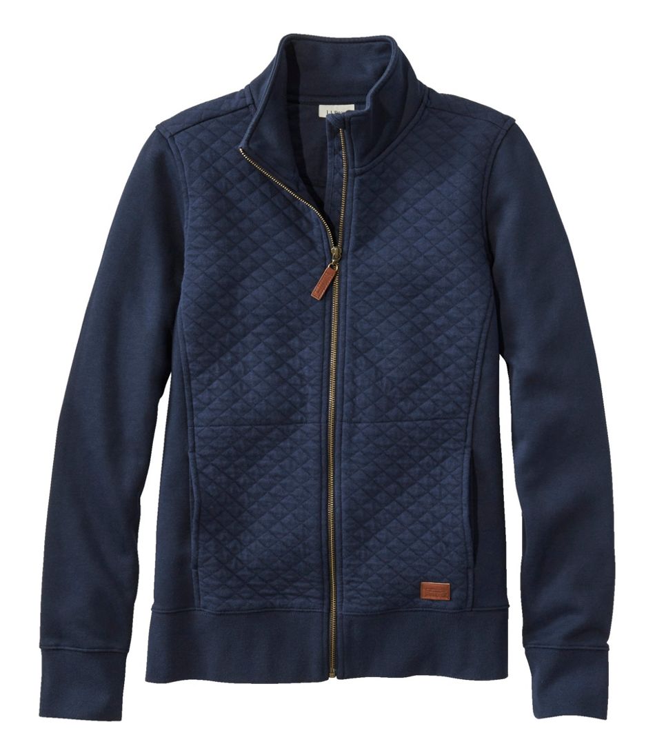 Women's Quilted Full-Zip Sweatshirt / L.L.Bean