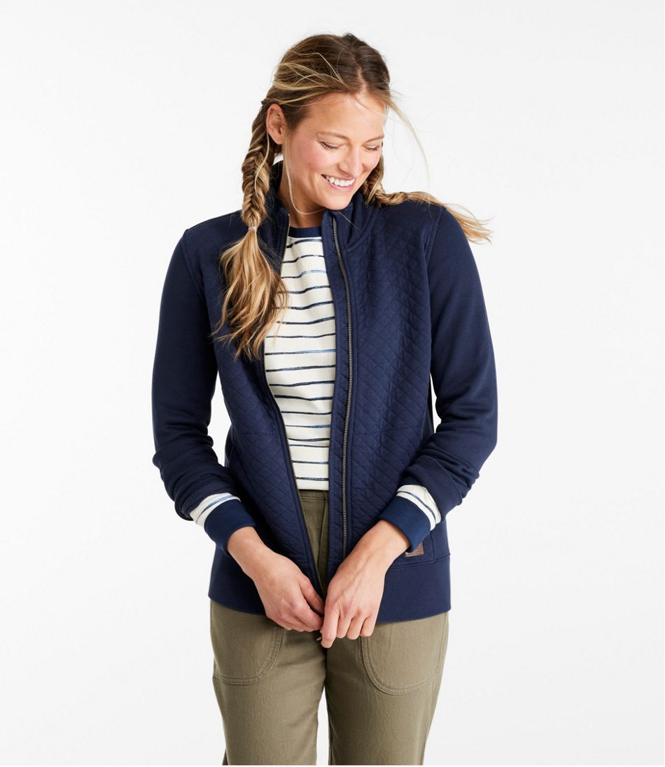 Women's Quilted Full-Zip Sweatshirt / L.L.Bean