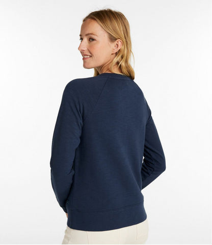 Women's Peaks Island Crewneck, Logo / L.L.Bean