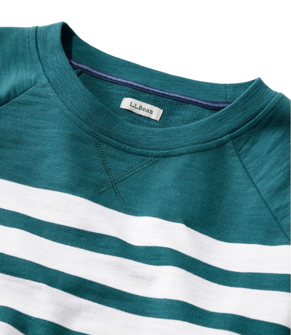 Women's Peaks Island Crewneck, Stripe / L.L.Bean