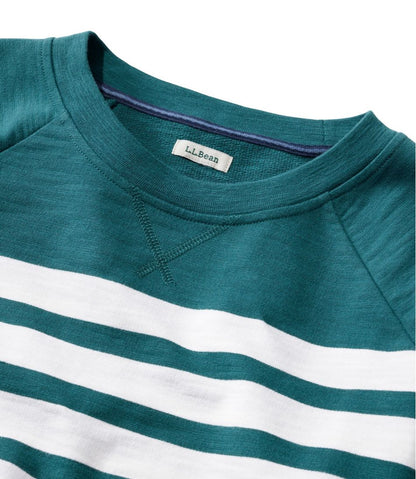 Women's Peaks Island Crewneck, Stripe / L.L.Bean