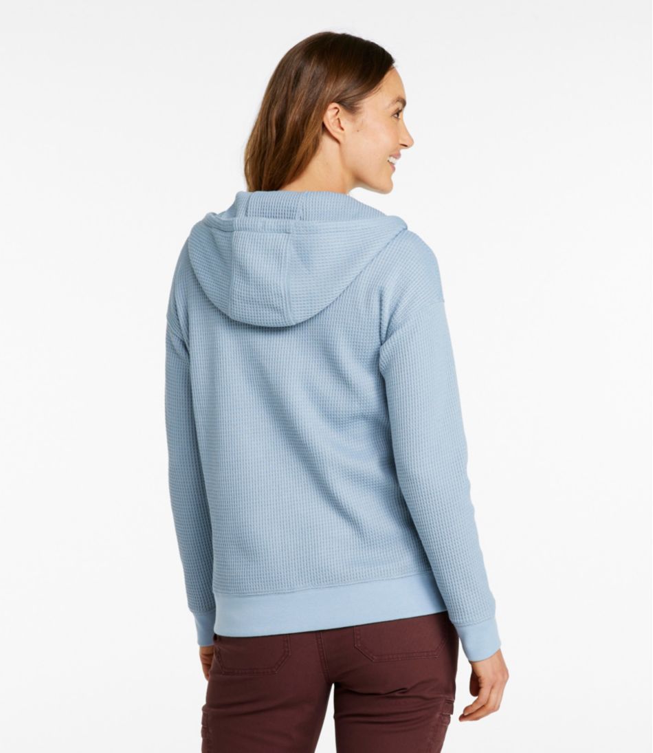 Women's Birchwood Brushed Waffle Full-Zip Hoodie / L.L.Bean