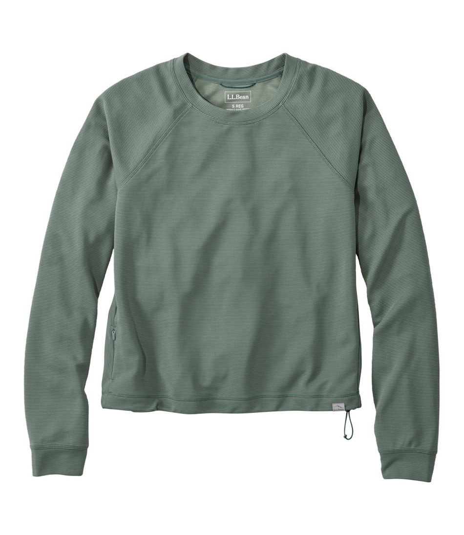 Women's VentureStretch Ottoman-Rib Pullover, Cropped / L.L.Bean
