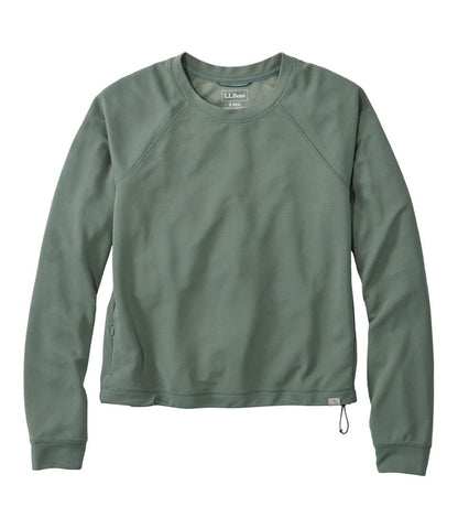 Women's VentureStretch Ottoman-Rib Pullover, Cropped / L.L.Bean